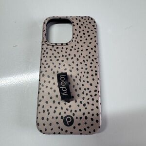 Loopy Mocha Dots iPhone Case